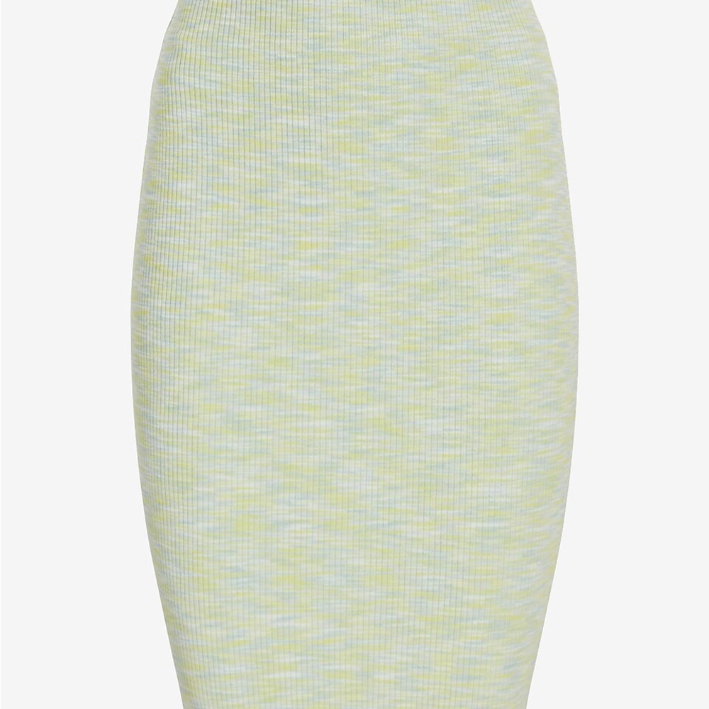 Express NWT Body Contour Ribbed Space Dye Pencil Skirt Med